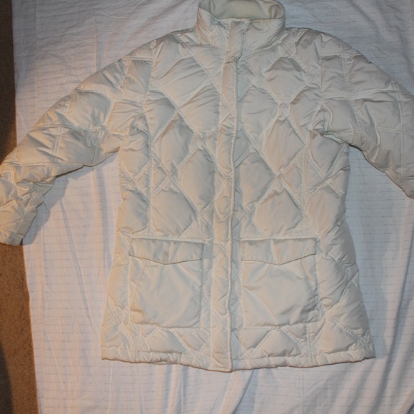 Lands End Jackets Coats Lands End White Womens Large 1416